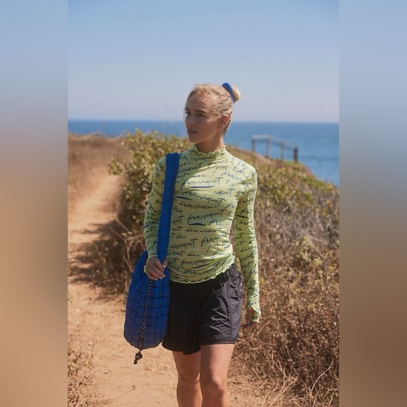 FREE PEOPLE Movement High Jump Printed Logo Long Sleeve - Picture 6 of 8